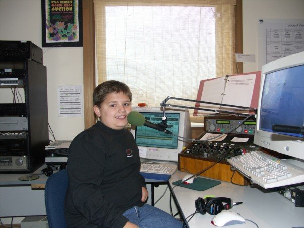 Drew at the original Sunrise Ridge studio, circa 2004